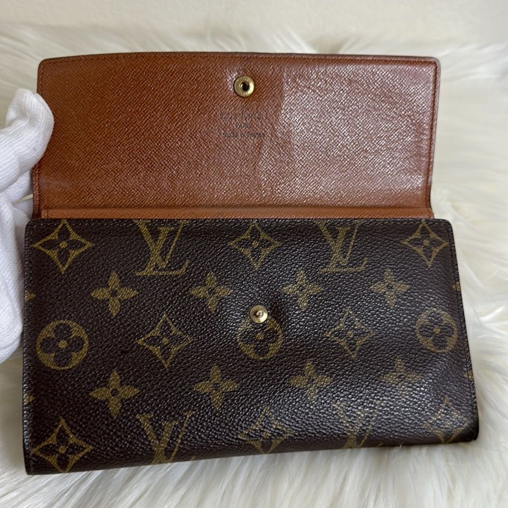 💯Authentic Louis Vuitton Monogram Trifold Long Wallet🍀 - Picture 5 of 14